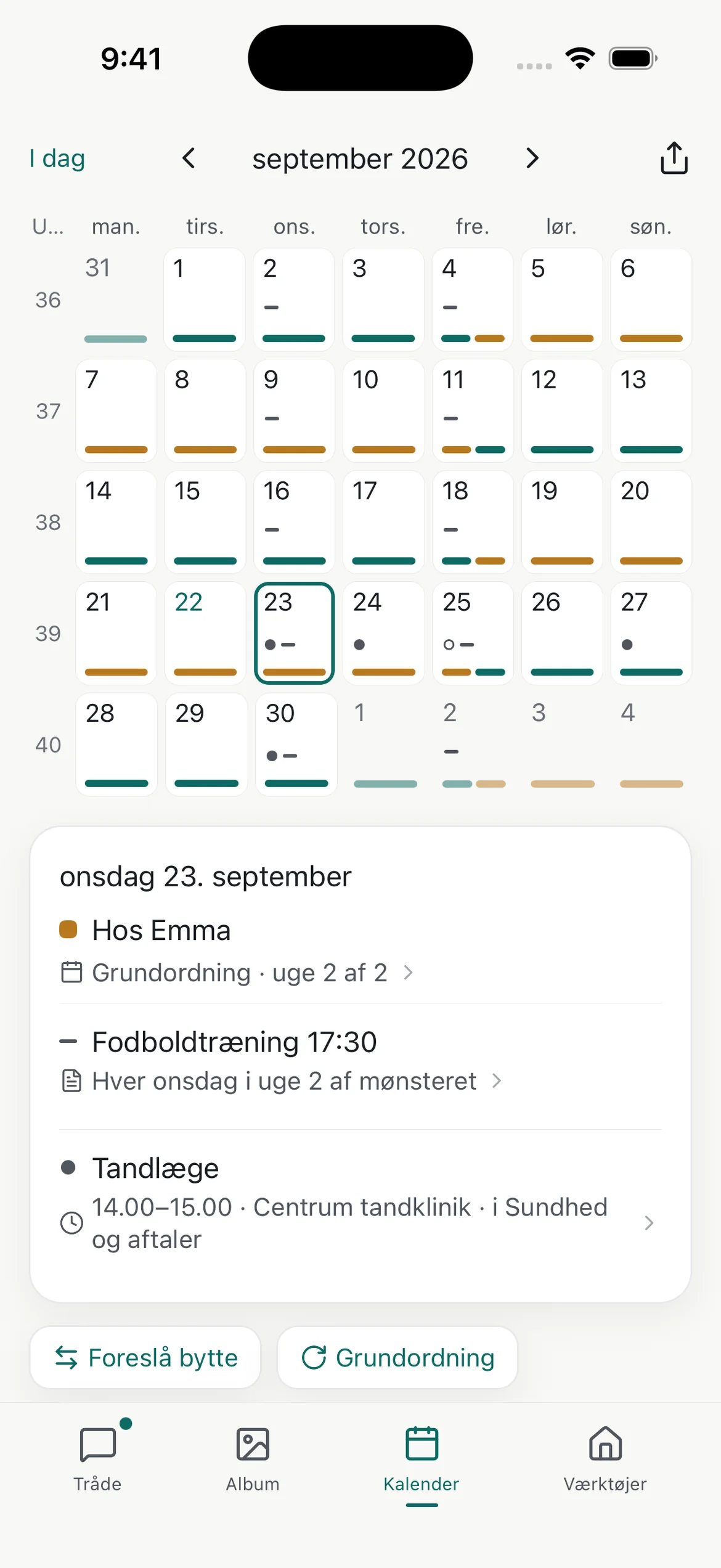 Samværsplan